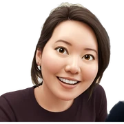 smiling girl with brown hair sticker