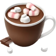 Hot chocolate with marshmallows sticker