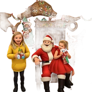 christmas fun with santa crew sticker