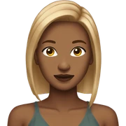 Slay queen light brown hair sticker