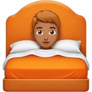 Orange bed sticker