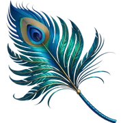 Peacock feather  sticker