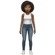 full body girl sticker