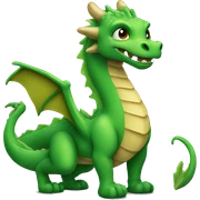 Dragon green sticker