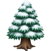 winter pine tree  sticker