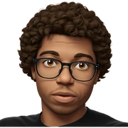 male portrait with glasses sticker