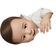 realistic girl with brown hair sticker