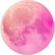 Pink moon  sticker