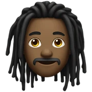 homem negro dreads sticker