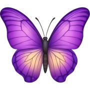 purple butterfly sticker