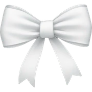white bow ribbon sticker