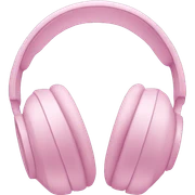 pastel pink headphone sticker