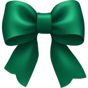 Dark green bow sticker