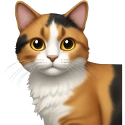 Calico cat sticker