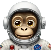 Astronaut Monkey sticker