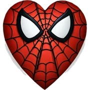 spiderman heart sticker