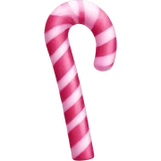 Pink candy cane sticker
