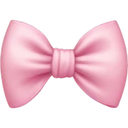 Light pink bow sticker
