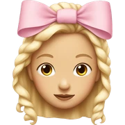 Light pink bows sticker