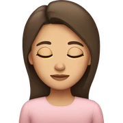 Brunette girl sleeping sticker