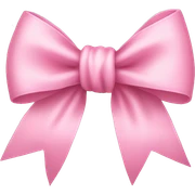 baby pink bow sticker