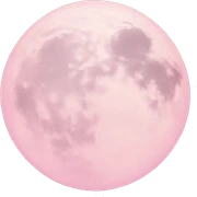 pastel pink moon sticker