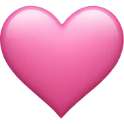 Pink heart sticker