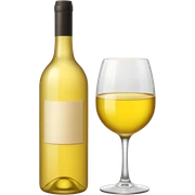 Yellow wine bottle  sticker