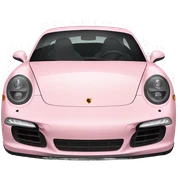 Light pink Porsche  sticker