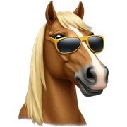 Horse wearing sunglasses  sticker