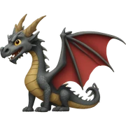 Medieval dragon sticker