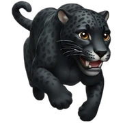 black running jaguar sticker