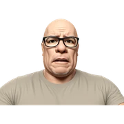 realistic male in glasses sticker