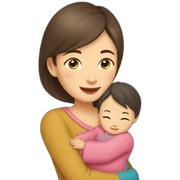 kazakh mom with baby sticker