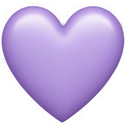 Pastel Purple Heart sticker