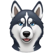 Husky blue eyes sticker