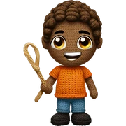 crochet sticker