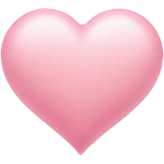 Soft pink heart sticker