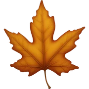 fall leaf sticker