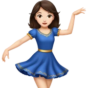 Brunette girl dancing sticker