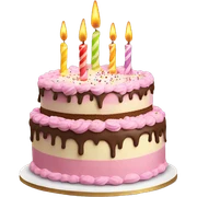birthday cake sticker