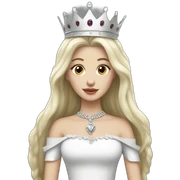  blanck and white Queen  sticker