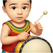 Festive Drummer sticker