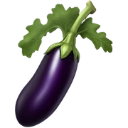 black eggplant sticker
