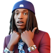 dapper boy in blue hat sticker