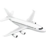 White airplane sticker