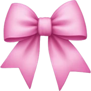 Pink bow sticker