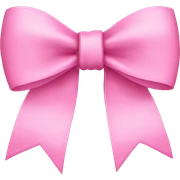 Pink bow sticker
