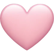 light pink heart sticker