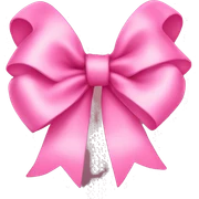 Pink bow sticker